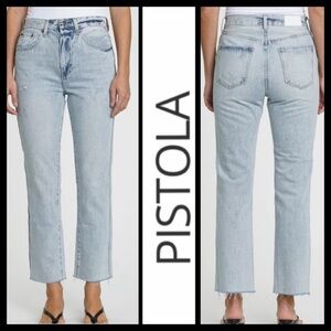 NWT Pistola Eden High Rise Mom Kick Jeans